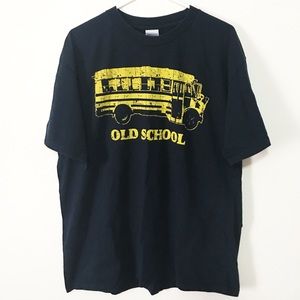 Men’s XL old school bus t shirt hip hop